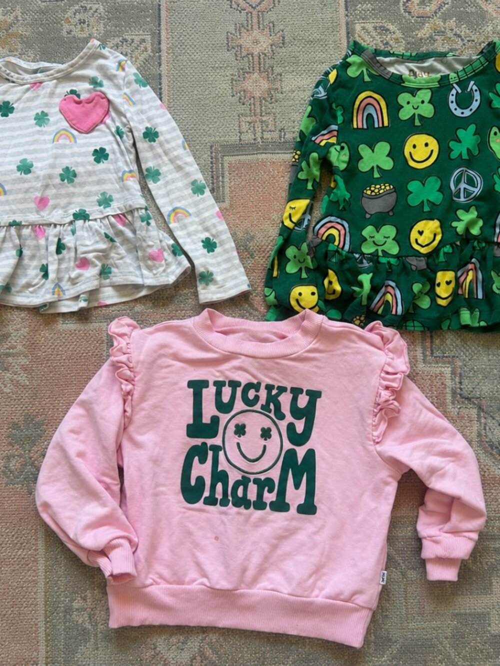Little Sleepies St. Patricks Day Shirt BUndle 2T